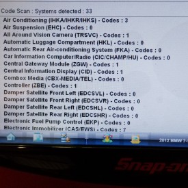 Screenshot of Automotive repair diagnostics.